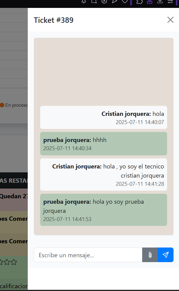 Chat Ticket